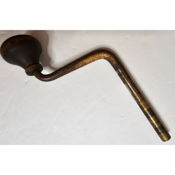Antique Hand Crank For Phonograph Wooden Knob & Metal Handle For Victrola - Picture 6 of 6